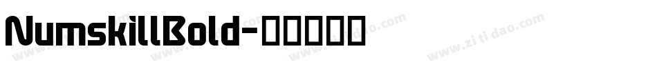 NumskillBold字体转换