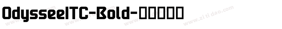OdysseeITC-Bold字体转换