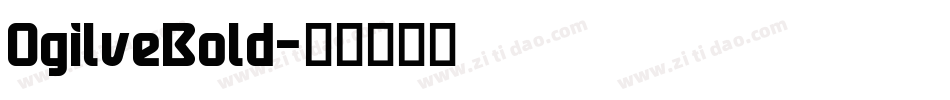 OgilveBold字体转换