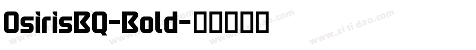 OsirisBQ-Bold字体转换