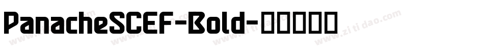 PanacheSCEF-Bold字体转换