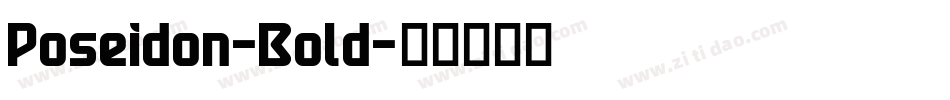 Poseidon-Bold字体转换