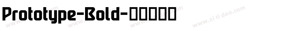 Prototype-Bold字体转换