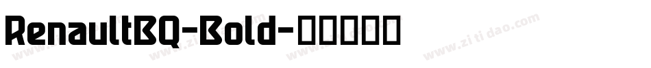 RenaultBQ-Bold字体转换