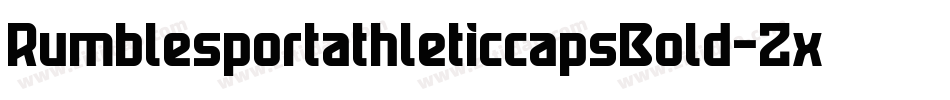 RumblesportathleticcapsBold-ZxDJ字体转换