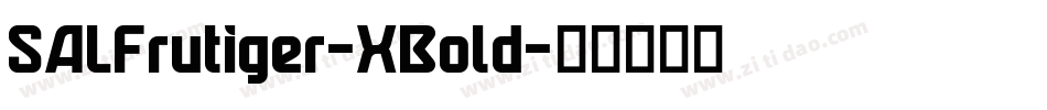 SALFrutiger-XBold字体转换