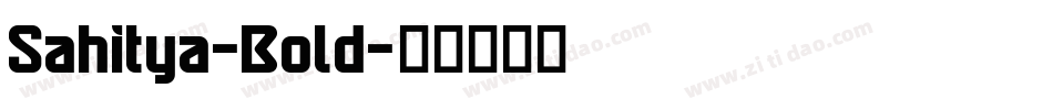 Sahitya-Bold字体转换