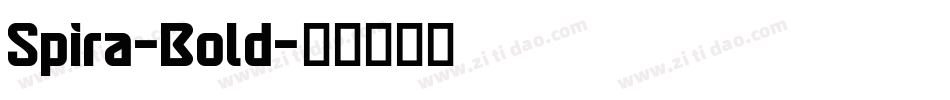 Spira-Bold字体转换