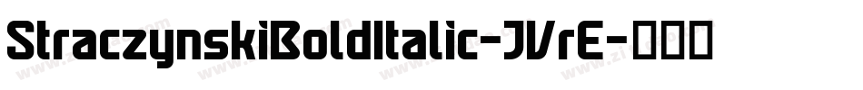 StraczynskiBoldItalic-JVrE字体转换
