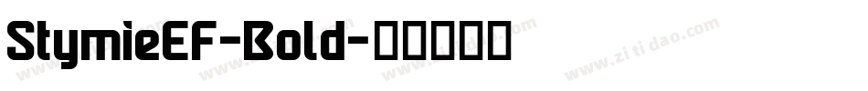 StymieEF-Bold字体转换