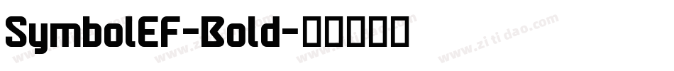 SymbolEF-Bold字体转换