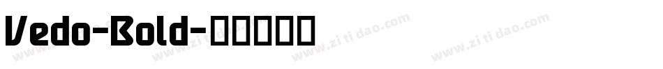 Vedo-Bold字体转换
