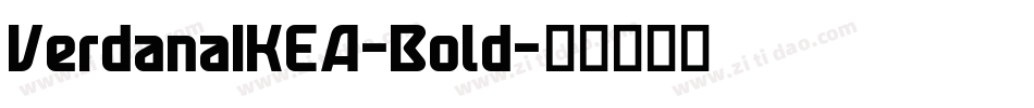 VerdanaIKEA-Bold字体转换