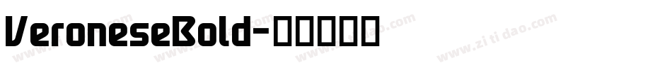 VeroneseBold字体转换