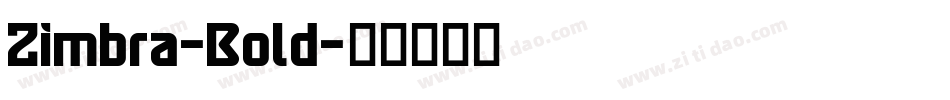 Zimbra-Bold字体转换