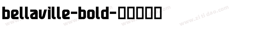 bellaville-bold字体转换