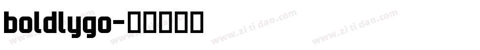 boldlygo字体转换