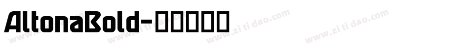 AltonaBold字体转换
