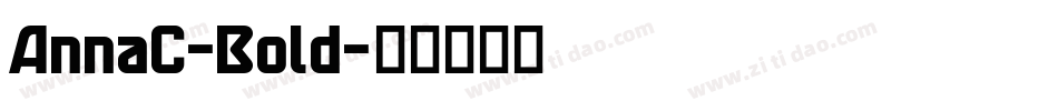 AnnaC-Bold字体转换