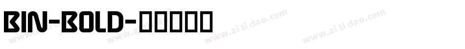 BIN-BOLD字体转换