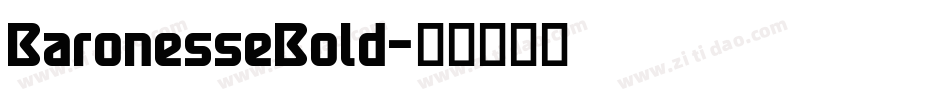 BaronesseBold字体转换