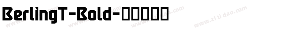 BerlingT-Bold字体转换