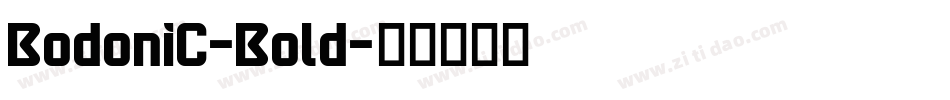 BodoniC-Bold字体转换
