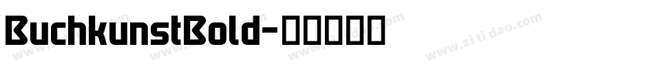 BuchkunstBold字体转换