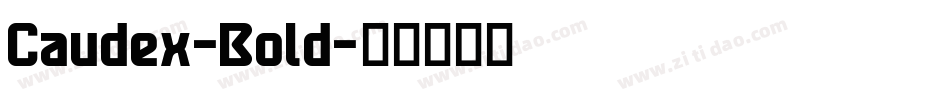 Caudex-Bold字体转换