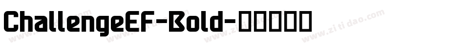 ChallengeEF-Bold字体转换