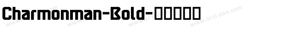Charmonman-Bold字体转换