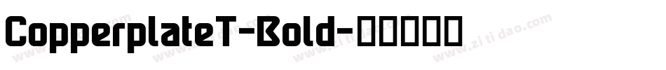 CopperplateT-Bold字体转换