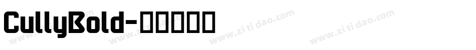 CullyBold字体转换