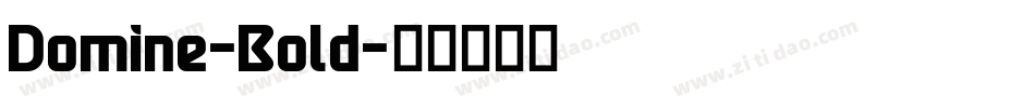 Domine-Bold字体转换