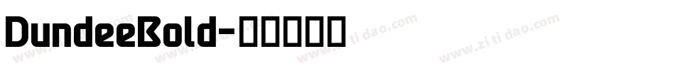 DundeeBold字体转换