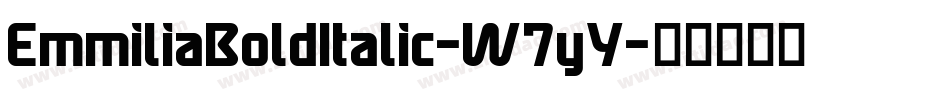 EmmiliaBoldItalic-W7yY字体转换
