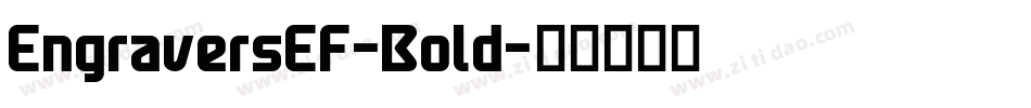 EngraversEF-Bold字体转换