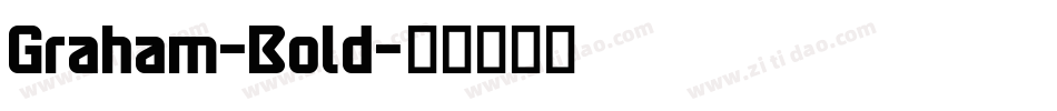 Graham-Bold字体转换