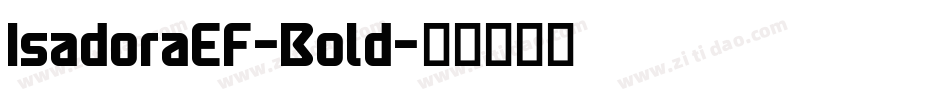 IsadoraEF-Bold字体转换