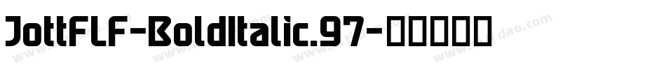 JottFLF-BoldItalic.97字体转换