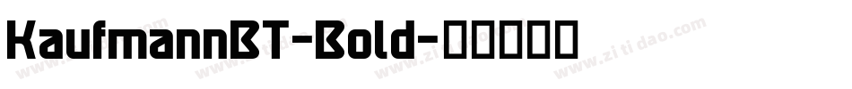 KaufmannBT-Bold字体转换