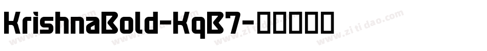 KrishnaBold-KqB7字体转换
