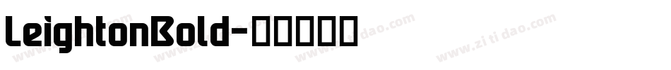LeightonBold字体转换