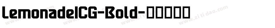 LemonadeICG-Bold字体转换