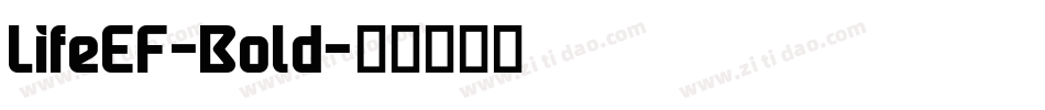 LifeEF-Bold字体转换