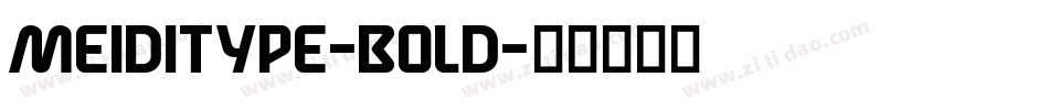 MEIDITYPE-BOLD字体转换
