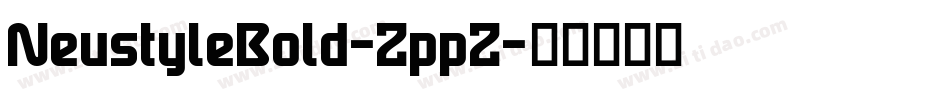 NeustyleBold-ZppZ字体转换