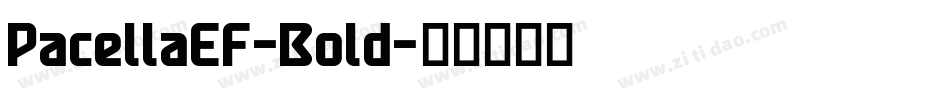 PacellaEF-Bold字体转换