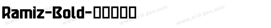 Ramiz-Bold字体转换