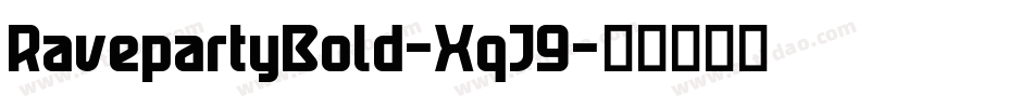 RavepartyBold-XqJ9字体转换